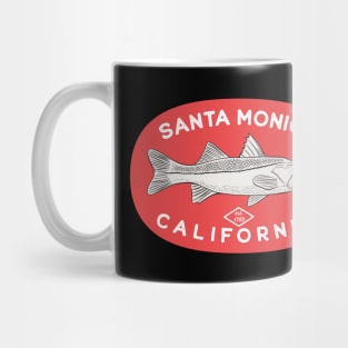 Santa Monica California Fishing Mug